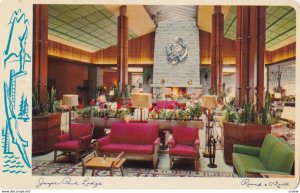 JASPER National Park , Alberta , Canada , 1950-60s ; New Lodge , Interior