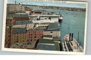 BOSTON MA Boston Harbor Old Postcard