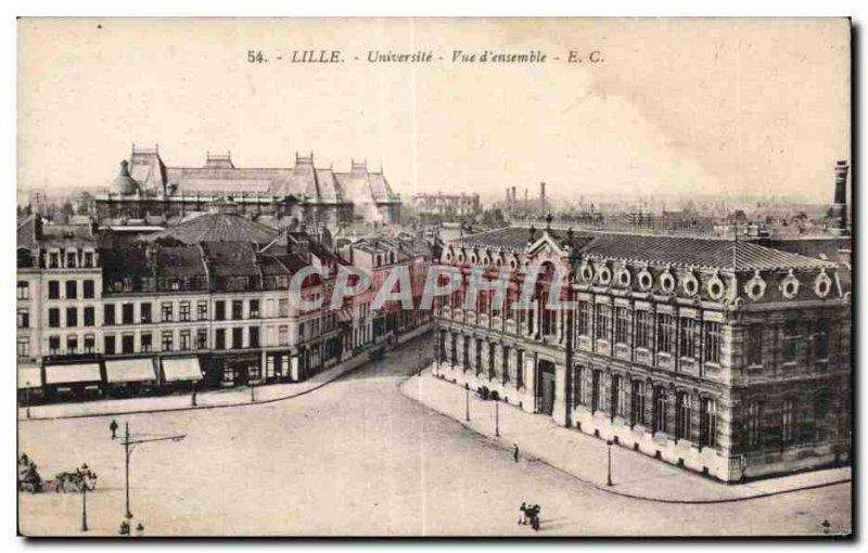 Old Postcard Lille Universile Overview