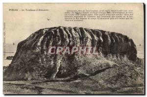 Old Postcard Piriac The tomb of Sir & # 39Almanzor Lauvergnac