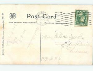 Divided-Back PARK SCENE Indianapolis Indiana IN H3955