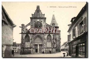 Houdan Old Postcard Gothic church (Lafleche)