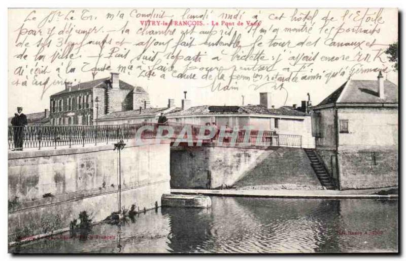 Old Postcard Vitry the Francoise the Pont de Vaux