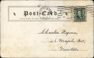 Boston Mass MA Long Department Store Wedding Gifts c1910 Vintage Postcard