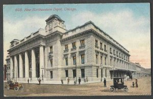 PPC #H70* GOOD POSTCARD NEW NORTHWESTERN DEPOT CHICAGO IL POSTED