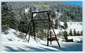 LEAD, SD South Dakota ~ TERRY PEAK SKI AREA c1960s Lawrence County Postcard