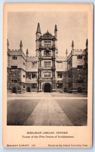 OXFORD Bodleian Library ENGLAND UK Postcard