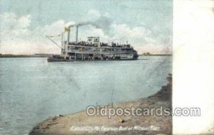 Acob Richtman Ferry Boats, Ship 1910 postal used 1910 missing stamp