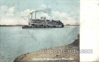 Acob Richtman Ferry Boats, Ship 1910 postal used 1910 missing stamp
