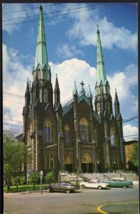 Prince Edward Island CHARLOTTETOWN St. Dunstan's Basilica cars - pm1969 - Chrome