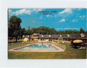 Postcard Magnolia Court, Macon, Georgia