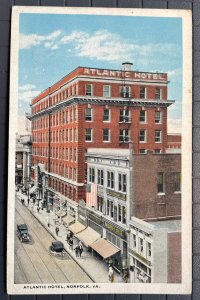 Vintage Postcard 1919 Atlantic Hotel Norfolk Virginia