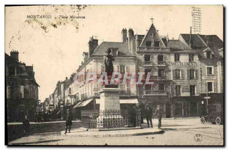 Old Postcard Montargis Place Mirabeau