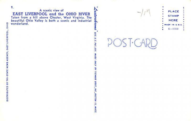 East Liverpool, Ohio River, Chester, WV