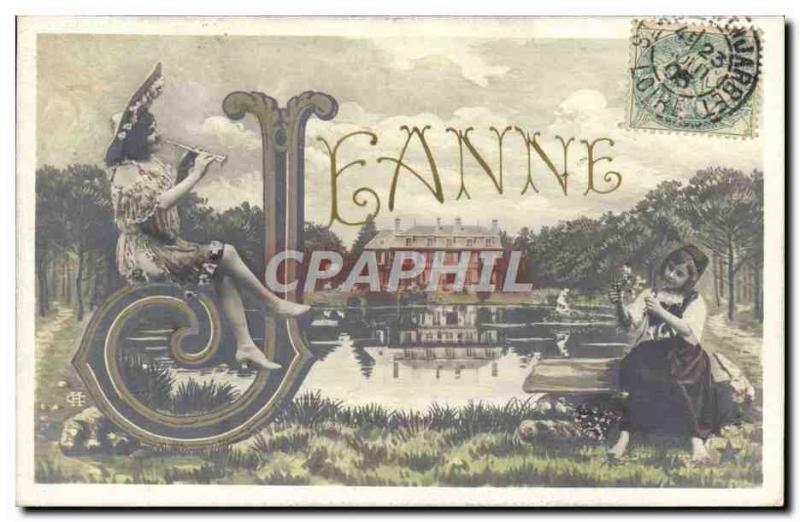 Old Postcard Jeanne Surname