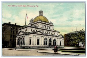 c1910 Post Office, North Side Pittsburg Pennsylvania PA Antique Postcard
