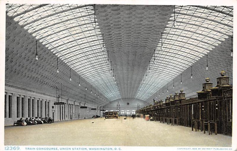 Train Concourse, Union Station Washington D.C. Train Unused 