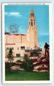 LOS ANGELES, CA California ~ CARTHAY THEATRE c1920s Pacific Novelty Co. Postcard