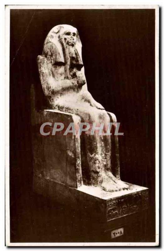 Postcard Ancient Limestone Statue Of King Zoser Egypt Egypt