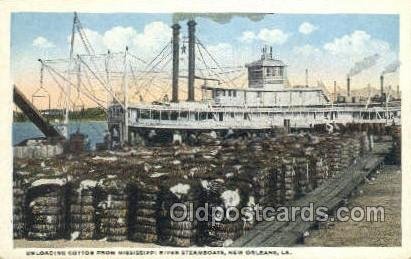 Loading Cotton New Orleans Ferry Boats, Ferries, Steamboat, Ship New Orleans,...