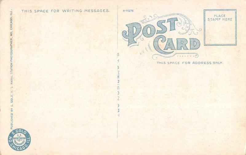 Great Lakes Illinois Naval Training Station Arrivals Antique Postcard K15738