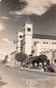 Torreon Mexico Parroquia Street Scene Real Photo Antique Postcard J75515