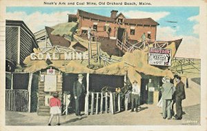 Old Orchard Beach ME Noah's Ark & Coal Mine Donkey Postcard