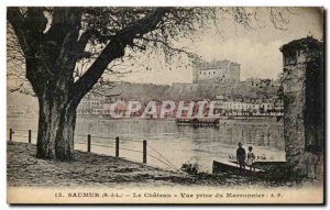 Old Postcard Saumur Chateau Vue Prize of chestnut Children