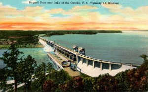 Missouri Bagnell Dam and Lake Of The Ozarks U S Highway 54 Curteich