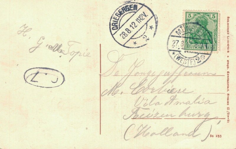 Germany Munster Hauptbahnhof Railway Station Vintage Postcard 08.25 