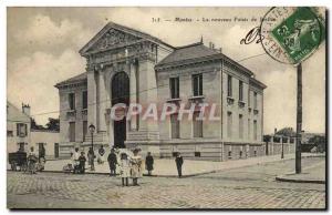 Old Postcard Mantes New Courthouse