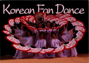 2~4X6 Postcards  Korea  KOREAN SWORD DANCE~Geommu & FAN DANCE  Women Dancers