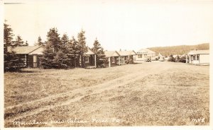 H67/ Perce Quebec Canada RPPC Postcard c1930s Mountain View Cabins  186