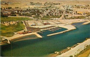 California Needles Mojave Desert Airview Columbia H-3508 Postcard 22-749
