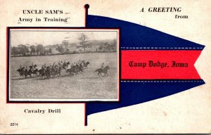 Iowa Des Moines Fort Dodge Cavalry Drill Uncle Sam's Army In Training