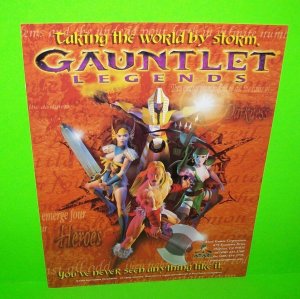 8 Arcade Game Vintage Flyers Original NOS Addams Family Gauntlet Invasion Hydro