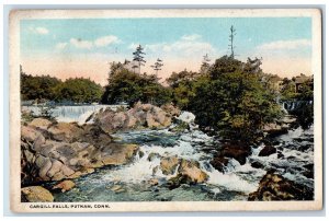 1920 River Scene Cargill Falls Putnam Connecticut CT Antique Posted Postcard