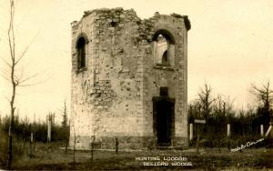 France - Belleau Woods, WWI. Hunting Lodge.  RPPC