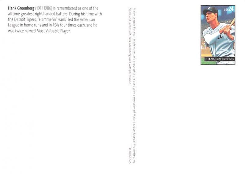 Hank Greenberg - Baseball