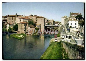 Modern Postcard Mont de Marsan Landes confluence of the Twelve and the Midou ...