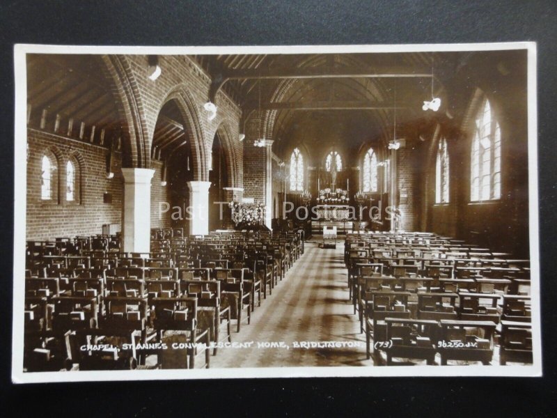 BRIDLINGTON St Annes Convalescent Home THE CHAPEL - Old RP Postcard by Valentine