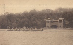 Madison University Crew Boat Race Old American Postcard