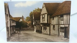 Vintage Valentines Postcard The Wool Hall Lavenham Suffolk