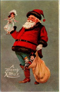 VINTAGE POSTCARD REPLICA REPRODUCTION SANTA CLAUS REPRO MERRIMACK SERIES NO. 15