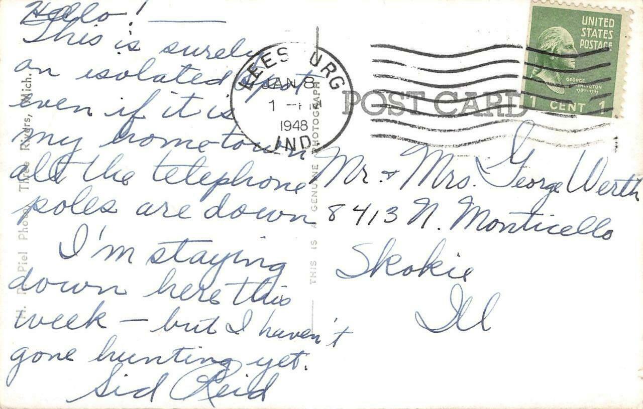 RPPC Camp Alexander Mack BECKER LODGE Milford IN Boy Scout 1948 Vintage