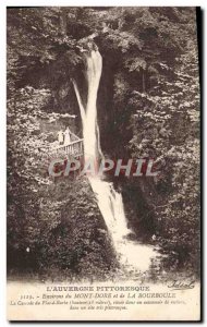 Old Postcard Surroundings Mont Dore and Bourboule The cascade of Plat Beard