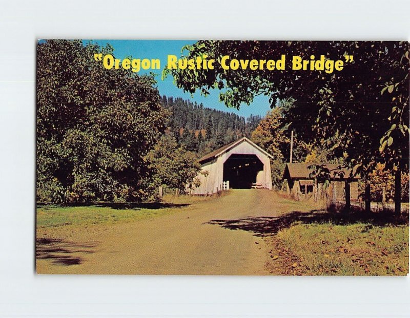 Postcard Hayden Covered Bridge, Alsea, Oregon