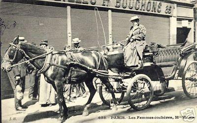 France CPA Paris Femmes Cochers M. Vilain (f1955)