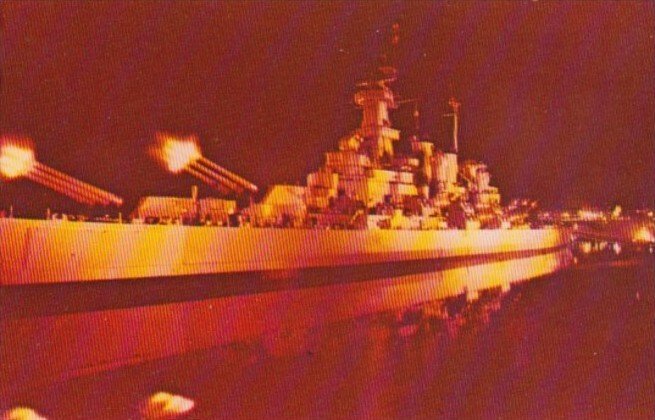 Sound & Light Spectacle U S S North Carolina Battleship Memorial Wilmington N...