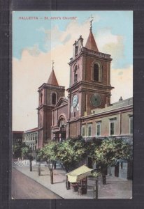 MALTA, St. JOHN'S CHURCH, c1910 ppc., unused.